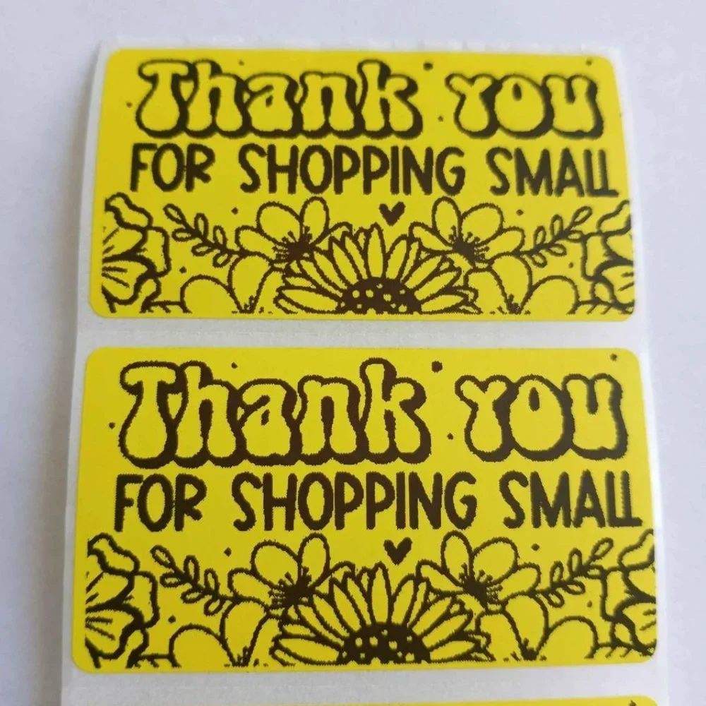 💙100 Shopping Small- Shipping Labels Thermal Packaging Stickers 2.25